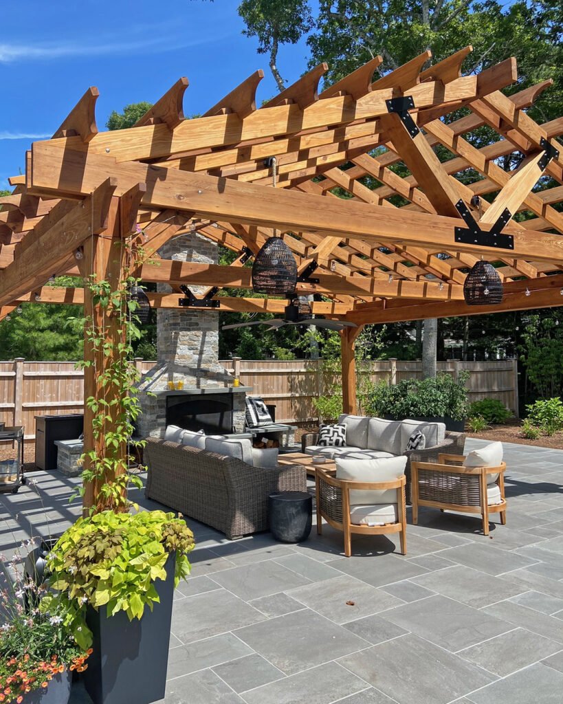 Gable pitched Pergola patio covers